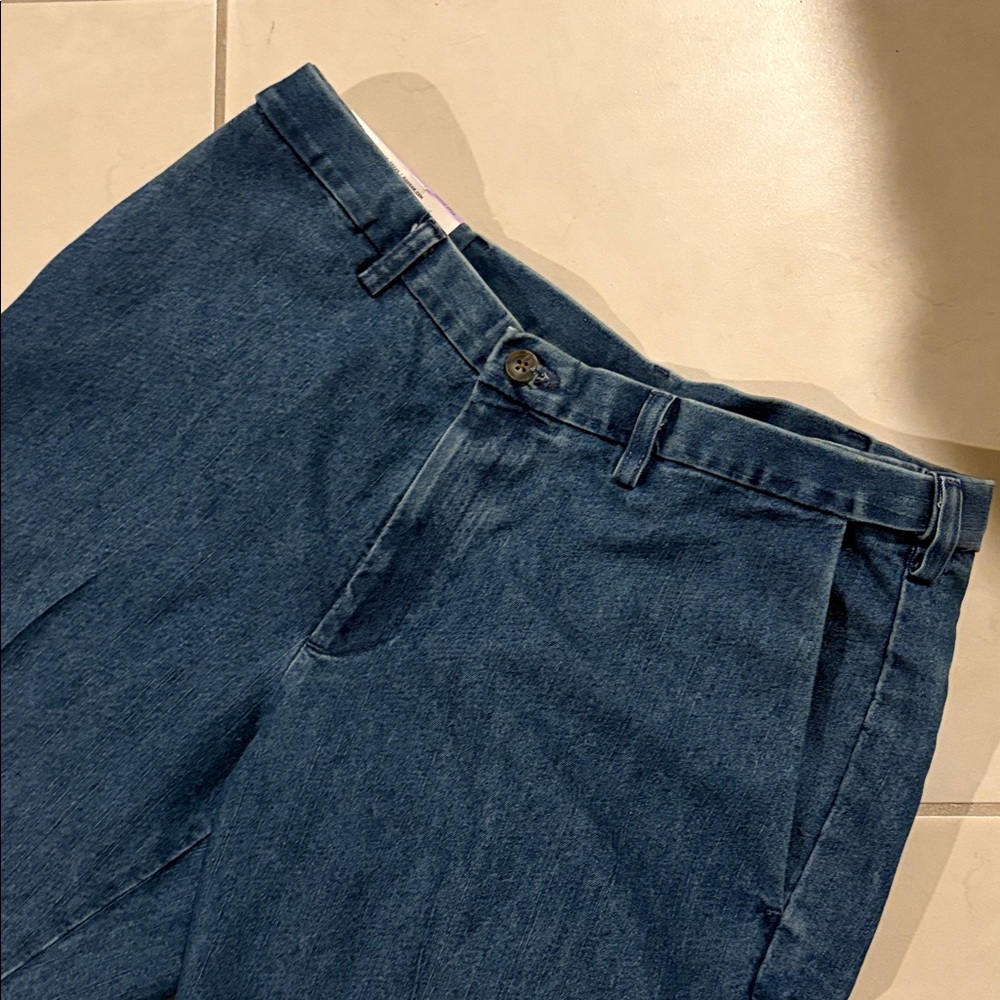 NWT $70 men’s haggar flat front jeans 38x30. 888 - Picture 2 of 5
